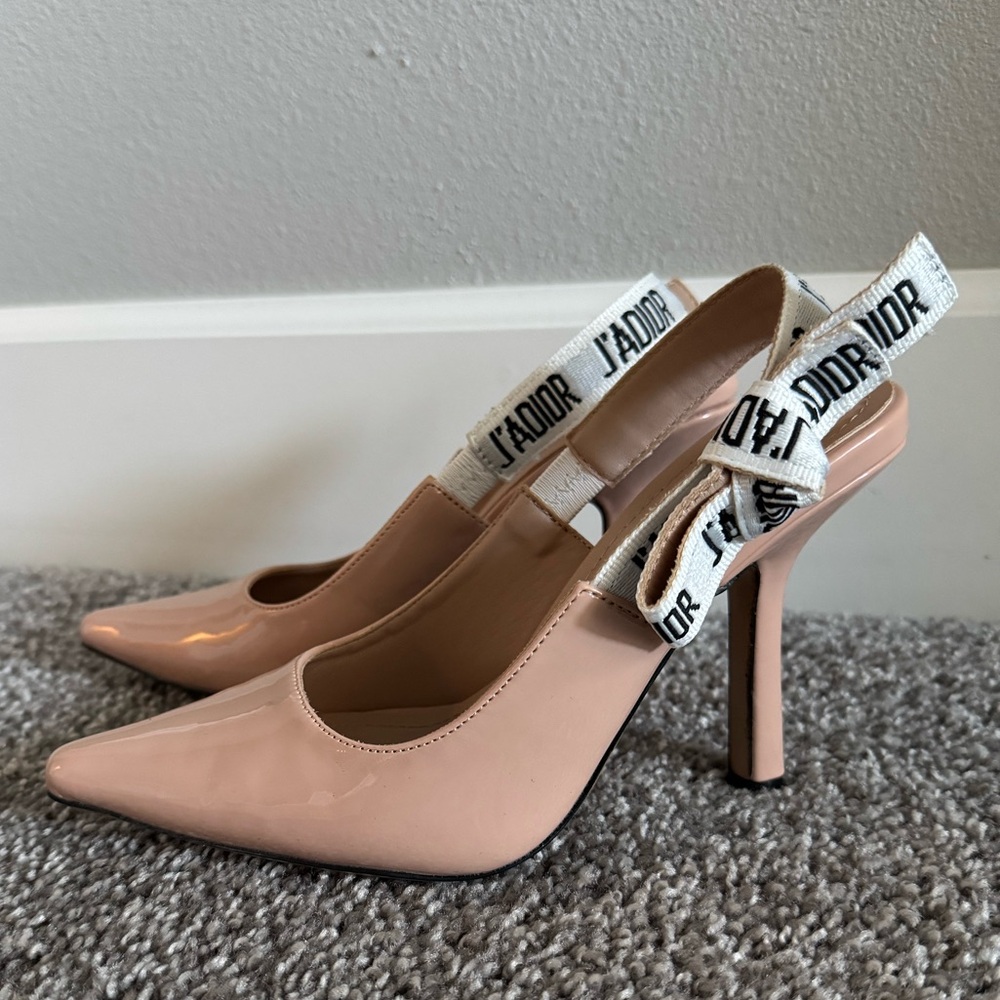 Nude Slingback Heels